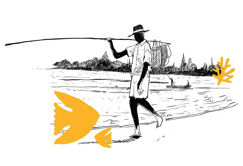 Fisherman illustration