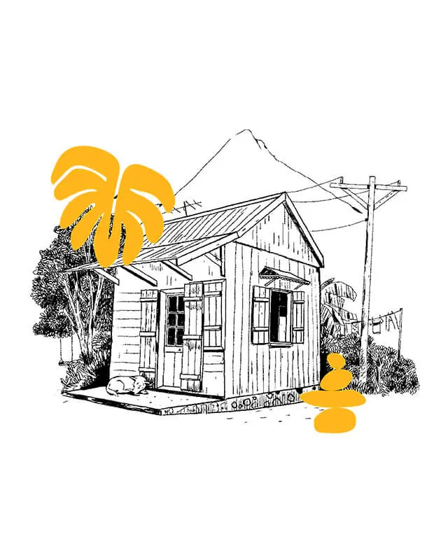 Veranda Tamarin Illustration