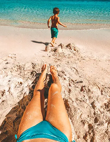 Blue lagoon of Mauritius