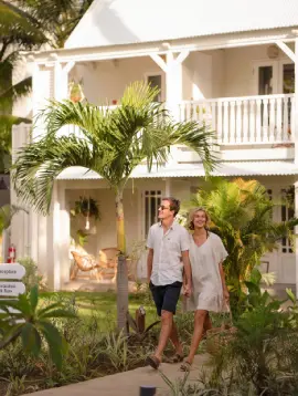 A young couple enjoying their time at Veranda Grand Baie